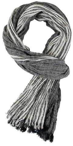 LRDPSS Autunno Inverno Uomo Sciarpa Cotone Lino Sciarpe A Righe Uomo Caldo Pashmina Fazzoletto da Collo Moda Maschile Scialli