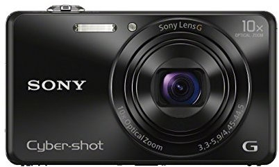 Sony DSC-WX220 Digital Compact Camera with Wi-Fi and NFC (18.2 MP, 10x Optical Zoom) - Black (Renewed)