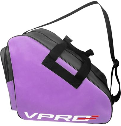VPRO Sac de patins à glace, Sac de rollers, Ice Skate Bag, Sac pour Enfants/Adultes, avec sangle de transport et fermeture éclair (Violet)