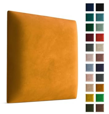 Muralo - Wandkissen Bett nach Maß - Wandpolster Kopfteil für Bett - Wandpaneele Gepolstert - Polster-Paneel für Schlafzimmer - Magic Velvet