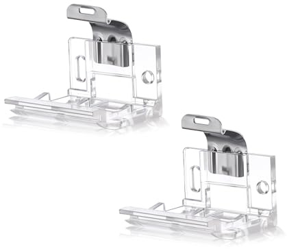 Cordless Shade Bracket,2PCS Mini Blind Brackets Mounting Bracket with Metal Clip Cordless Blinds Headrail Holder Clip for 1 (25MM) Cordless Pleated Shades