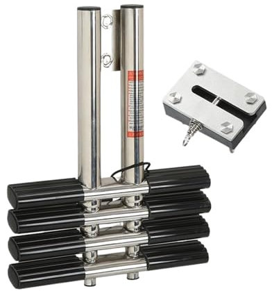 FNWXGMFZ Boat Ladder Telescoping Ladder Rustproof Practical 4 Steps for swimming Pool for yacht for