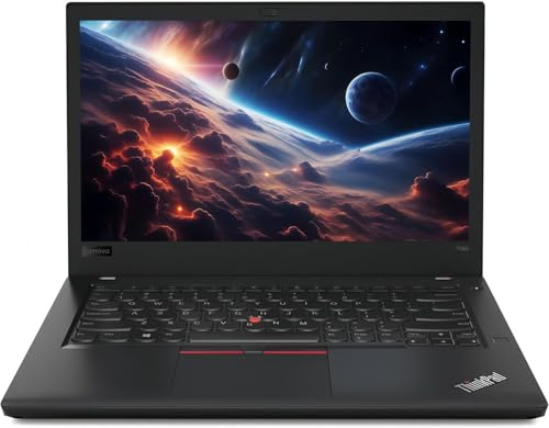 Lenovo ThinkPad T480 Business Laptop, 14-Inch Full HD Display, Intel Core i5-7300U, 16GB RAM, 512GB SSD, QWERTY Keyboard, Windows 11 Pro (Renewed)