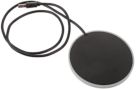 LIFKOME Calentador de Tazas USB Automático para Café y Leche Coaster de Calentamiento de Bebidas Diseño Compacto y Ligero para Oficina y Uso Diario de Limpiar y Portátil