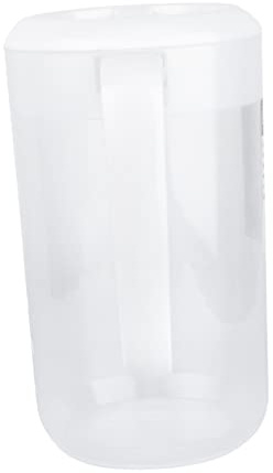 FUNNETOYU Jarra de Agua Transparente Tapa y Asa Jarra para Agua Fría con Apertura para Fácil y Limpieza para Leche Té y Bebidas