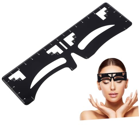 HONMEET Règle à Sourcils Réutilisable Modèle à Trois Points Mesure Précision pour Femmes Maquillage Sourcils Naturels Outil de Beauté For Beginners