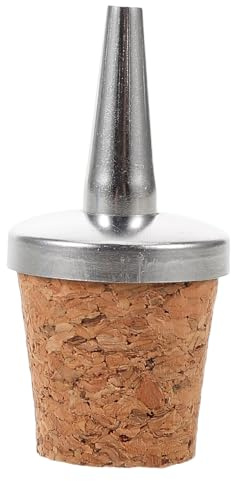 VANZACK Bouchon de Bouteille Amère en Bois et Métal avec Bec Verseur Pratique, pour Bars à Domicile et Restaurants, Facile à Verser et Mixer Les Boissons