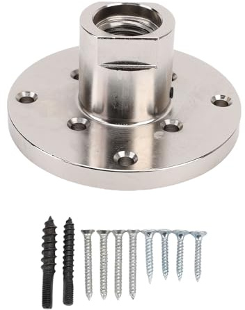 LOCADENCE Lathe Faceplate, Woodworking 4in Lathe Headstock Spindle Adapter with Screw Chuck for 1in to 8TPI Spindle Woodturning Lathe