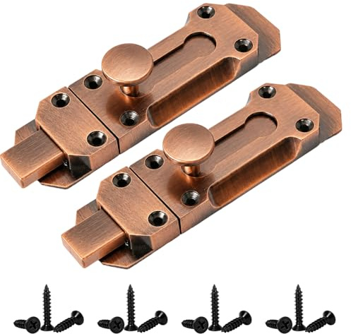Bedroom Door Lock and Front Door Lock, Door Bolts for External Doors, Secure Internal and External Door Locks for Enhanced Home Security, Durable Construction with Easy Installation