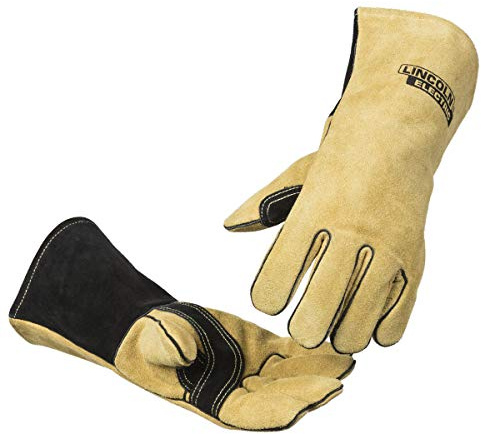 Lincoln Electric Heavy Duty MIG/Stick Welding Gloves | Heat Resistant & Durabilty | Large | K4082-L