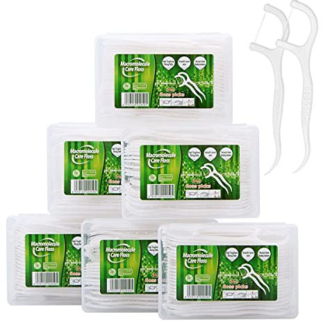 300 Pcs Filo Interdentale in UHMWPE con Scatola di Conservazione Igienico e Portatile Cura Dentistica per Tutta Famiglia