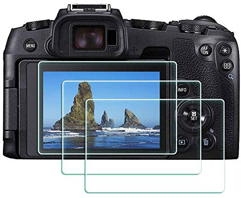 ULBTER Displayschutz für Canon EOS RP Displayschutzfolie Schutzfolie EOSRP 9H Härte LCD Gehärtetes Glas Kratzfest Anti-Fingerabdruck Anti-Staub Blasenfrei [3 Stück]