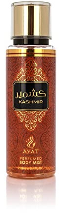 AYAT PERFUMES – Brume Corporelle Parfumée KASHMIR 250 ml - Body Mist Brume Corps Senteur Orientale Arabian Fragrance Pour Femme & Homme – Fabriqué à Dubaï