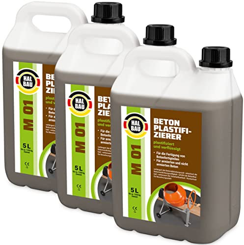 Concrete Liquid, 15 L, Plasticiser, Concrete Additive, Delayer, Liquid Additive, Concrete M01