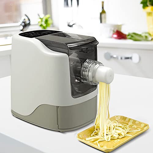 Máquina de pasta eléctrica totalmente automática, 220 V, 260 W + 13 cuchillos, acero inoxidable, 13 moldes para pasta