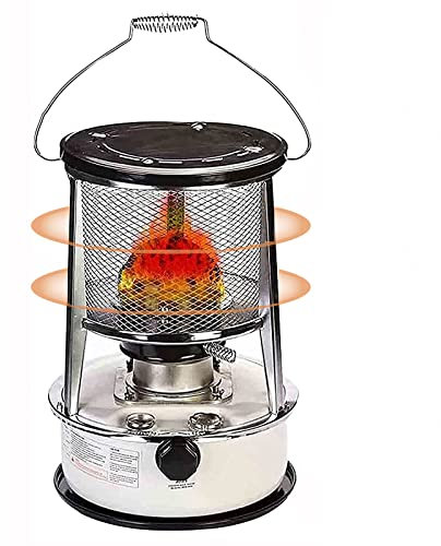 Xrdbfd Tragbare Petroleum Heizung, Universeller Petroleumofen, Raumheizung, Öl-Paraffin-petroleumkocher-heizer, Petroleumheizung, Für Innen Und Außen, Terrasse, Camping,6Lwhite
