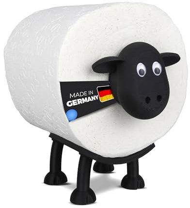 LAYERSMITH® Porte-papier hygiénique en forme de mouton [l'Original] – Décoration pour rouleaux de 42 mm, parfait comme cadeau