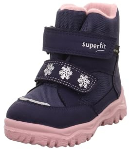 Superfit Mädchen Husky1 Gore-tex 1-006045 Stiefel, Blau Rosa 8030, 27 EU
