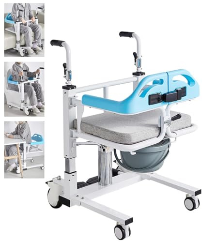 toilettenstuhl für senioren,Hydraulischer Patientenlift Rollstuhl für Zuhause,toilettenstuhl fahrbar,mit 180° geteiltem Sitz,für ältere Menschen Transferhilfe A