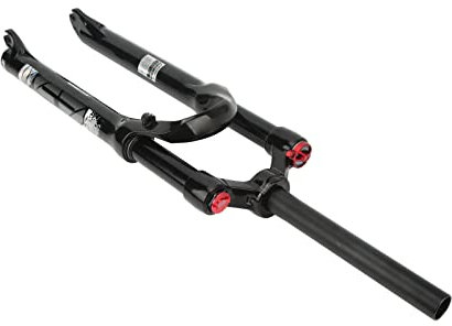 Pwshymi Fahrrad Federgabel Vorne Gerades Lenkung Manuelle Lockout Leises Fahren 26 Zoll Fahrrad Vorderradgabel zum Fahren
