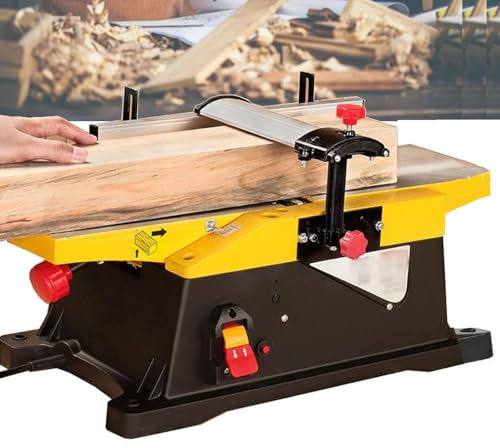 XCSCUK 1800W Benchtop Planer, Electric Desktop Woodworking Planer,Heavy Duty Wood Jointer Planer, for Wood Cutting