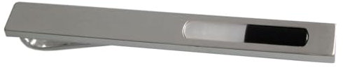 Krawattenschieber 925er Silber Krawattennadel matt + Perlmutt + Acryl ca. 6,6 cm lang m. i. Germany + schwarzer Exklusivbox