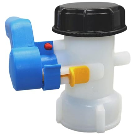KiBcsLic Rubinetto per Cisterna, Tappo Cisterna, Valvola del Serbatoio IBC Dn40 per Contenitore Liquido 1000l, Raccordo Cisterna per a Tutti I Supporti Tranne Le Sostanze a Base di Olio