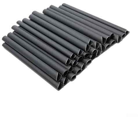Besttoolifes Befestigungsclips Endclips 19 cm hoch Klemmleisten für Zaun Sichtschutzstreifen - Anthrazit Sichtschutz für Gartenzaun Doppelstabmattenzaun