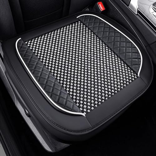 WRGEYXTD Auto Vordersitze Sitzkissen Für Skoda Karoq 2018-2024, Vorne Autositzbezug Rutschfestem Komfort Fahrersitzkissen Sitzauflagen Innen Zubehör,A/Black and White