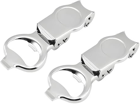 2 Stück Flaschenöffner, faltbar, aus Edelstahl, kompakter Flaschenöffner aus Metall, mit wasserdichter Silikondichtung, tragbarer Bierflaschenöffner für Küche, Bar, Picknick, Camping, ergonomischer