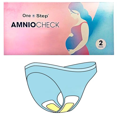 2 x Amniocheck Test Schwangerschaft I Slipeinlage zur Frühkontrolle bei Blasensprung I Sichere Erkennung von austretendem Fruchtwasser I Risikominimierung bei Aufplatzen der Fruchtblase