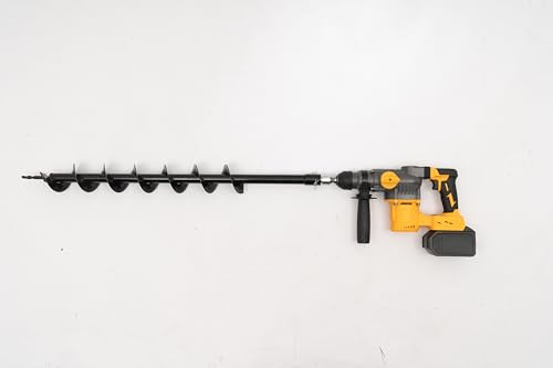 128V Cordless Rotary Hammer Post Hole Digger for Garden Fence & Outdoor Projects