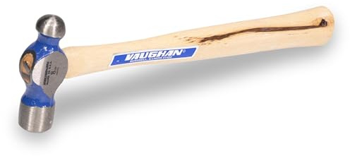 VAUGHAN Ball Pein Hammer, 8 oz, Hickory handle, American high carbon steel, TC308, VN15330