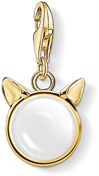 Thomas Sabo Damen Charm-Anhänger Katze Kugel Charm Club 925 Sterling Silber 1842-417-9