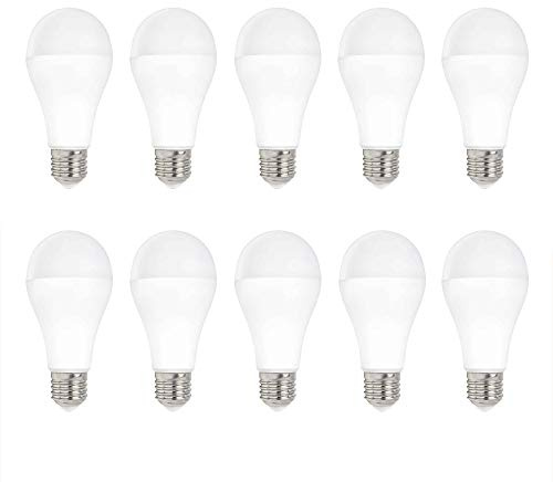 NCC-Licht 10 x LED Leuchtmittel Birnenform 15W = 100W E27 matt 3000K (Warmweiß)