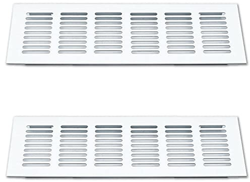 Dtoterul Griglia Ventilazione 2 Pezzi Griglia Ventilazione Rettangolare Areazione Metallo Griglia Ventilazione Alluminio Griglia Areazione Griglia Areazione Rettangolare Griglia D'aria in Alluminio