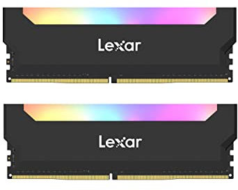 Lexar Hades RGB DDR4 RAM 32GB Kit (16GBx2) 3600 MHz, DRAM 288-Pin U-DIMM Desktop Memory, LED Beleuchtung Computer Spiele DRAM, JEDEC / XMP 2.0 Hochleistungs Arbeitsspeicher (LD4BU016G-R3600ADLH)