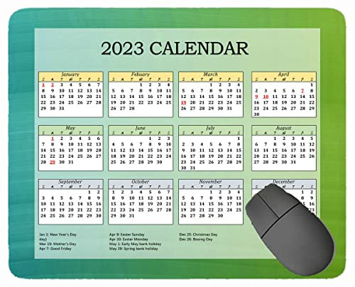 2023 Kalender Mauspad, Blauer Farbe Hintergrund Benutzerdefinierte Gaming Mauspads mit Designs