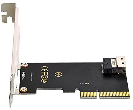 NFHK PCI-E 4X to U.2 U2 Kit SFF-8639 to SFF-8654 Slimline SAS NVME PCIe SSD Adapter for Mainboard