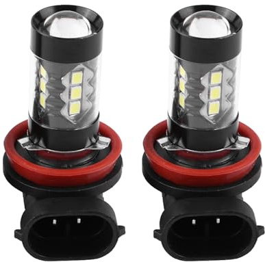 Lampadine per Fendinebbia per Auto 2 Pezzi, H11 H8 12V-24V 80W 6000K Lampadine per Luci Diurne a LED Luminose Ad Alta Potenza per Auto Allo Xeno,fanale posteriore