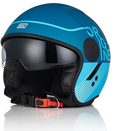 ORIGINE Casco Jet Moto Casco Scooter Abierto con Visera Homologado ECE 22-06