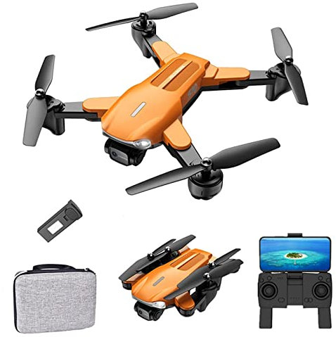BROLEO Drone videocamera 4K per Adulti, quadricotteri WiFi FPV RC con Controllo gestuale, Volo Circolare, capovolgimento 3D, Ritorno Automatico a casa, seguimi, 20 Minuti di vo