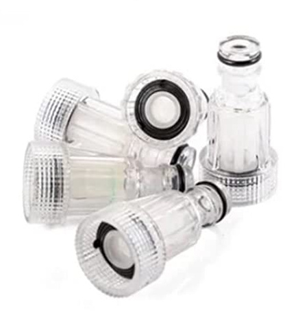 5 Filtros de Agua para Lavadora de Alta Presión, 3/4 Pulgadas, Diámetro del Filtro de Agua para Lavadora Limpia de Automóviles, Herramienta de Conexión de Lavadora Desmontable y Fácil de Limpiar