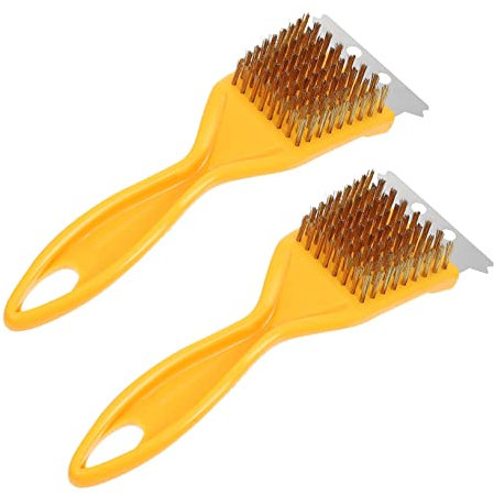 GLEAVI 2stücke Grill Reinigungsbürste Mit Bohrer Für Outdoor-grill Reinigung Grillreinigungszubehör Haushaltsreinigungsbürste Schnelles Entfernen Von Angebranntem
