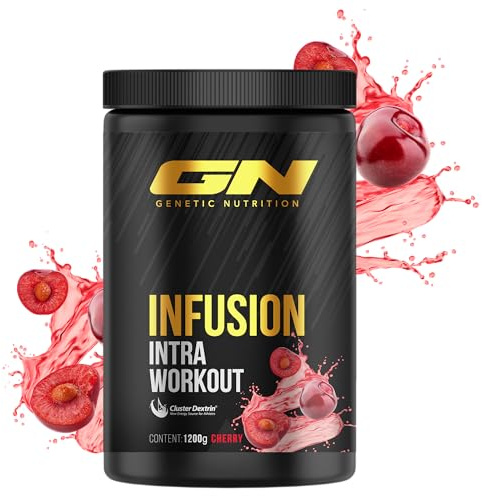 GN Laboratories Intra-Workout Drink 1,2kg – Hochdosierter Komplex mit allen 8 essentiellen EAAs/BCAAs, 3g L-Glutamin, Elektrolyte & 35g Cluster Dextrin® pro Portion