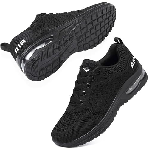 Womens Trainers Running Shoes Air Cushion Sneakers Ladies Walking Trainers Lightweight Breathable Mesh Athletic Sports Sneakers Non Slip Casual Gym Tennis Jogging Shoes