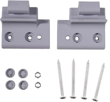 YUCKMZ Dachfenster Griffkonsole Set AF/BA 2skt Ersatzteil Kompatibel mit Braas Atelier-Fenster Grau