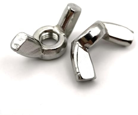 Tuerca de mariposa M4 tuercas de oreja de acero inoxidable | tuercas con aletas | tornillos inoxidable A2 (V2A/304) forma americana: lote de 20 piezas – fijación premium