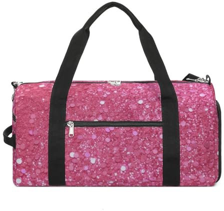 Reisetasche, Sporttasche, glitzernde Farbe, Glitzer-Druck, Sporttasche, Turnbeutel mit Schuhfach, glitzernder Glitzer, Einheitsgröße, Funkelnder Glitzer, Einheitsgröße
