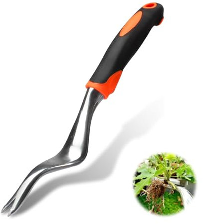 Hochwertiger Garten Unkrautstecher aus Aluminiumlegierung - Effektives Unkrautjäten für tiefe Wurzeln und Pfahlwurzelunkräuter